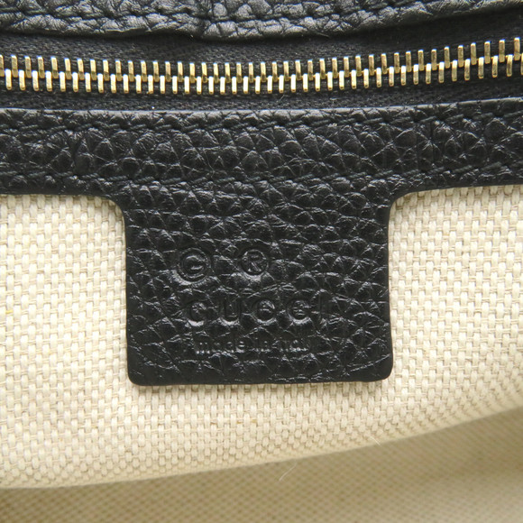 Gucci Soho Fringe Chain Shoulder Bag Leather Black - Picture 6 of 8